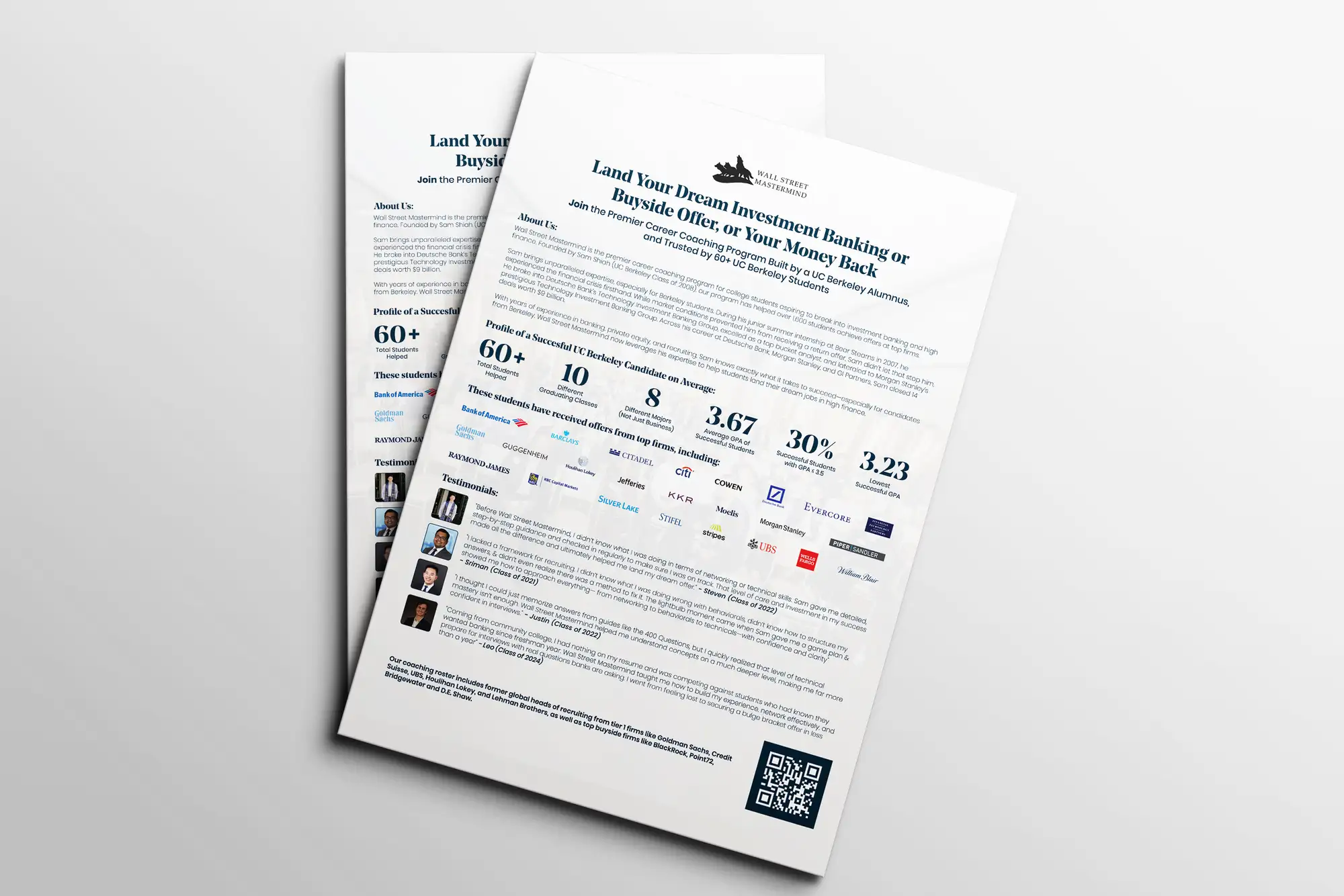 FRPROTECH graphic design project showing a marketing flyer with a deliberate, harmonious colour palette that demonstrates colour theory applied in practice