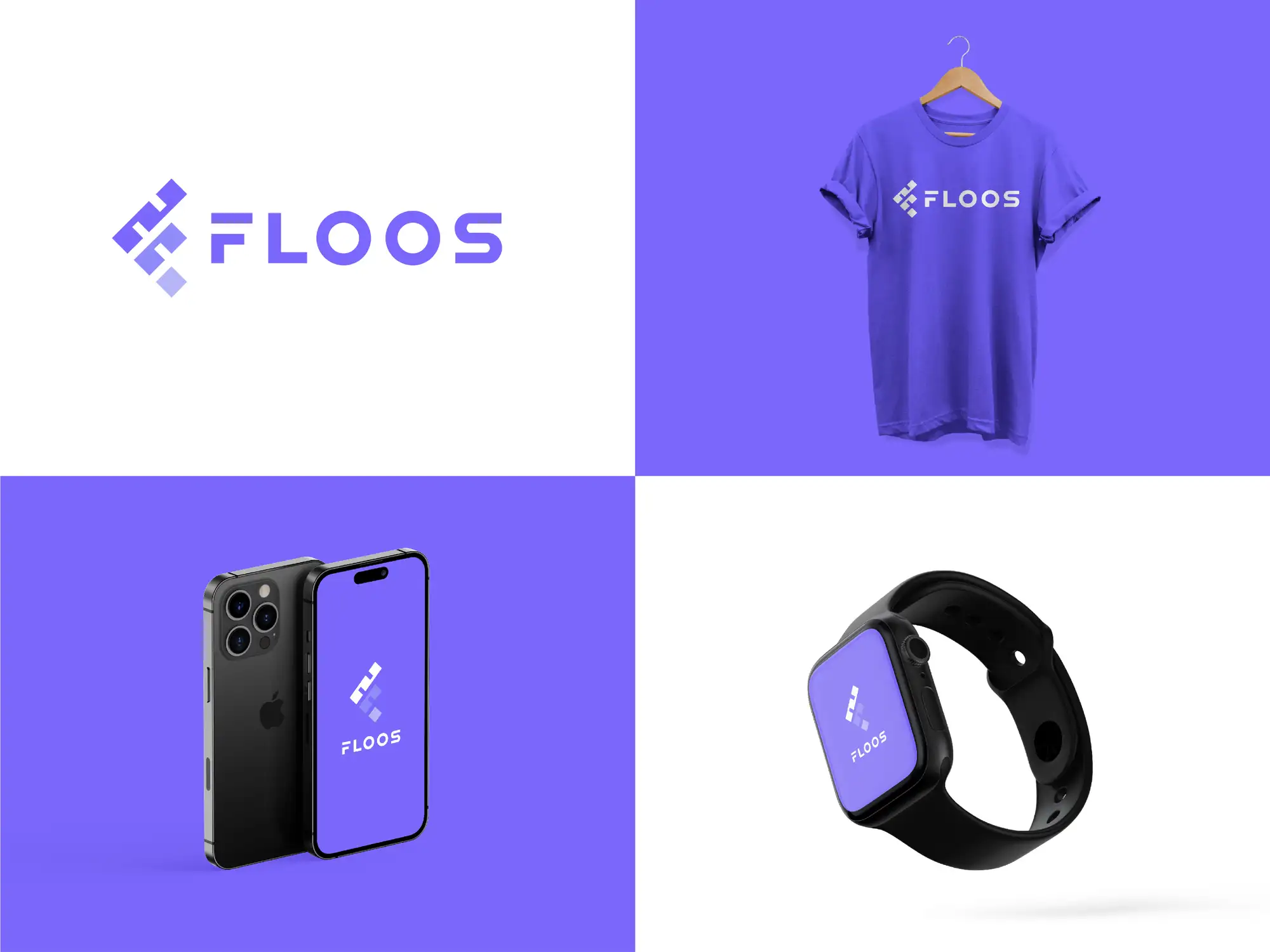 A modern tech startup logo by FRPROTECH, representing the brand a founder carries into a startup landing page built in Webflow or Framer in 2026