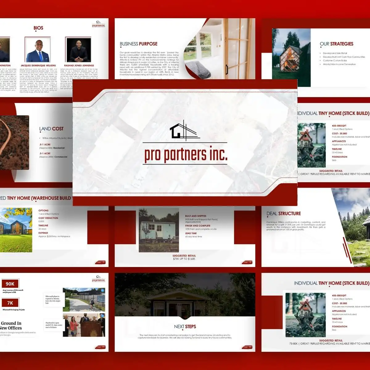 A professional corporate presentation deck designed by FRPROTECH — clean, on-brand slides with clear hierarchy, custom graphics and consistent layout, showing what a presentation design service delivers in 2026