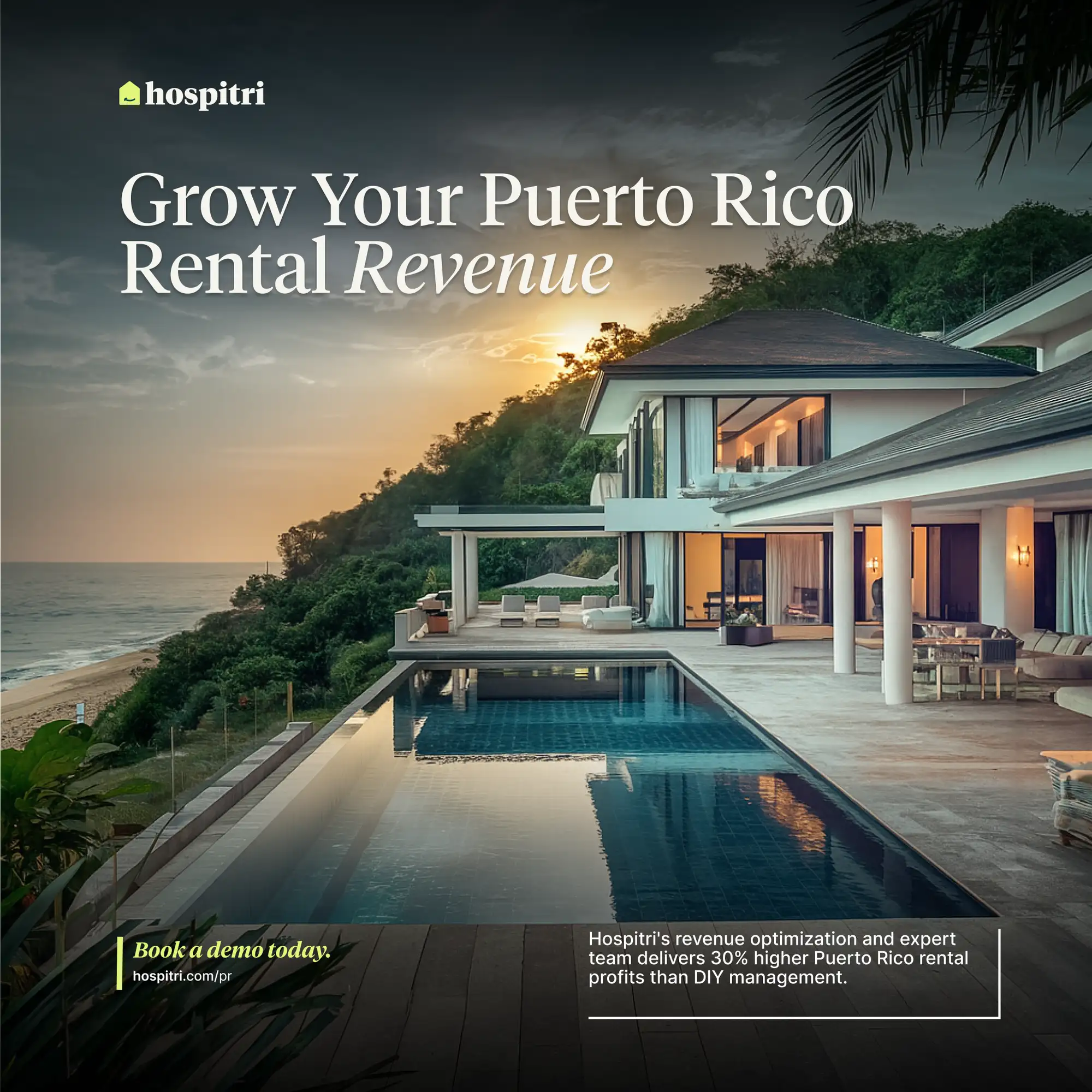 A branded real estate social media graphic designed by FRPROTECH — a property listing post with a clear focal image, price and key details in a strong hierarchy, an example of social media graphic design for real estate agents in 2026
