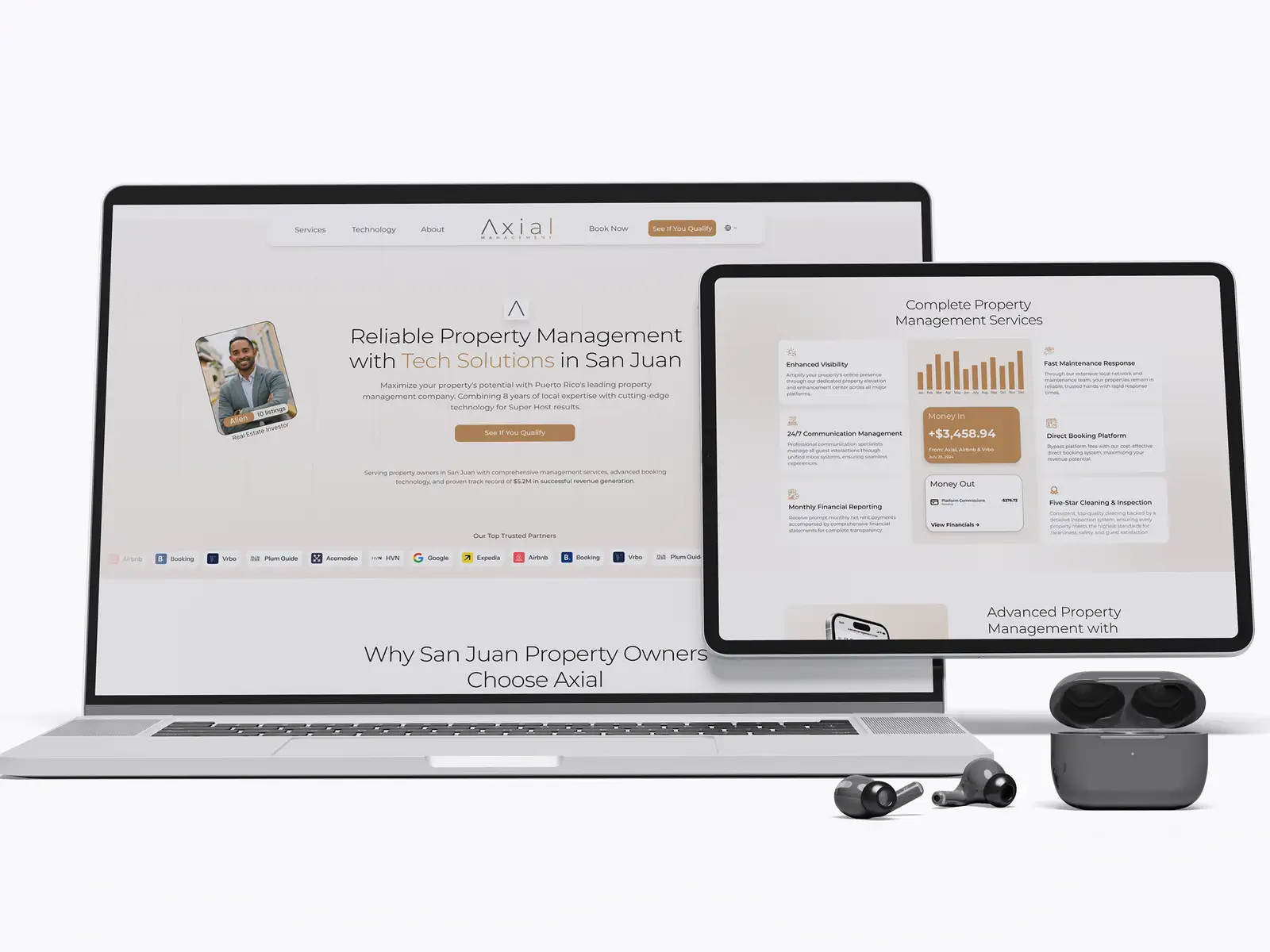 FRPROTECH UI/UX and product design project showing a clean web interface layout used for usability testing, where real users complete tasks to reveal friction