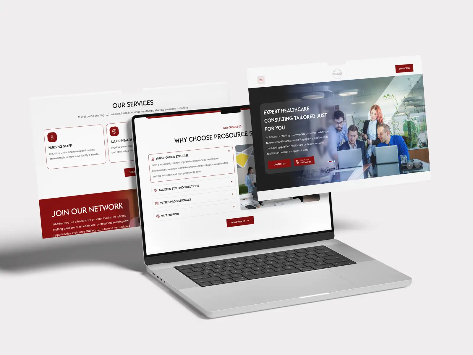 FRPROTECH custom website development project showing a polished, conversion-focused homepage layout